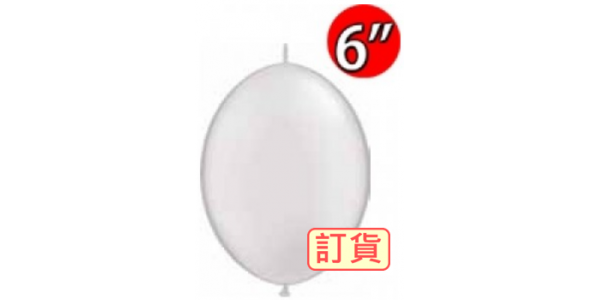 QuickLink 6" 尾巴球 Pearl White (50ct) , QL06LP90268 (T0)