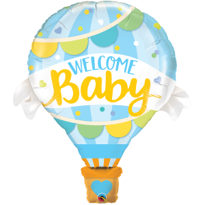42" Foil Welcome Baby Blue Balloon (Non-pkgd.), QF42SI78653 (0) 