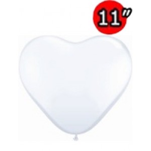 Heart 11" Std White , QL11HS43735 (2)/Q10