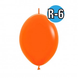 Link-O-Loon 6" Std Orange #061  (Fashion) ,  SL06LFS061