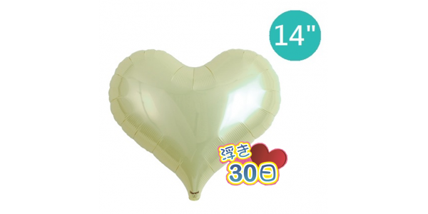 Ibrex Jelly Heart 14" 果凍心形 Metallic Ivory (Non-Pkgd.), TKF14JHP313312 _200  