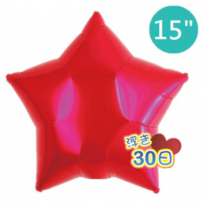 Ibrex Star 15" 星形 Metallic Red (Non-Pkgd.), TKF15SP313201 