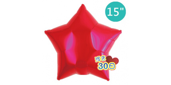 Ibrex Star 15" 星形 Metallic Red (Non-Pkgd.), TKF15SP313201 