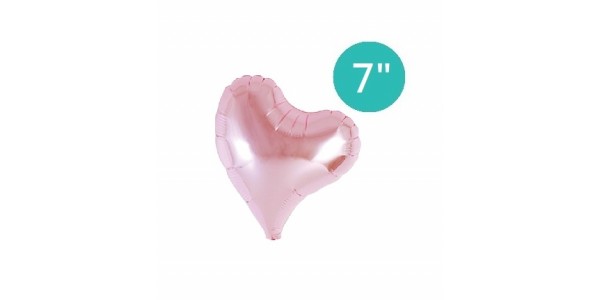 ibrex Sweet Heart  7" (mini) 甜心形 Metallic LightPink , TKF07SHP910602 <Air #A>