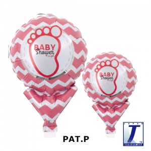 Upright Balloon 5"/ Printed_Baby Shower Girl (Non-Pkgd.), TK-UPB-I810515 