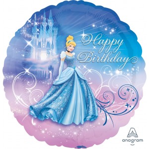 Anagram Foil - 17" Cinderella Happy Birthday (pkgd.), A-S60-24815