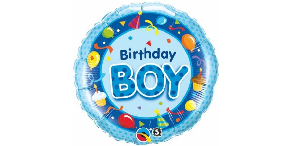 18" Foil Birthday Boy / Blue (pkgd.), QF18RI26269 (2)