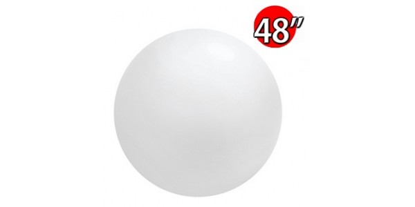 48" (4') Chloroprene / White - Giant Cloudbuster Balloon, QL48RS91215 (0)
