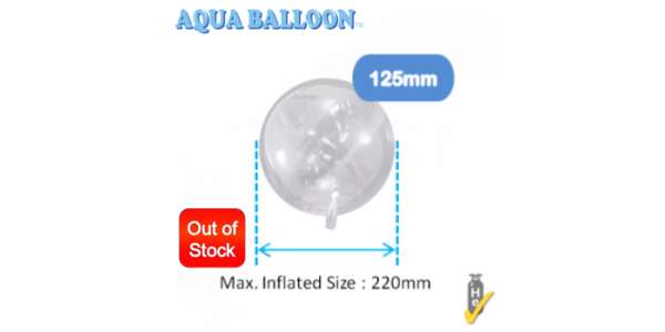 Aqua Balloon Round 125mm (Non-Pkgd. / 5ct), TK-AQ-R320001