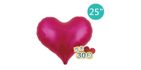 Ibrex Jelly Heart 25" 果凍心形 Metallic Magenta (Non-Pkgd.), TKF25JHP317506 