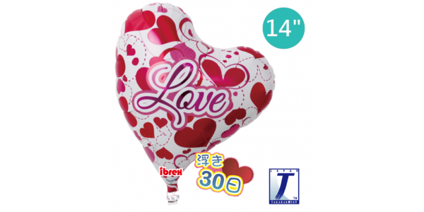 Ibrex Heart 14" 心型 Sweet Heart Love Hearts (Non-Pkgd.), TKF14SHI213404