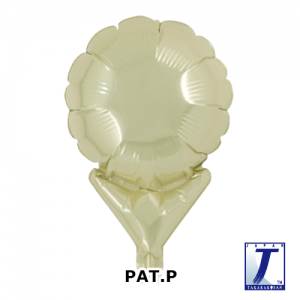 Upright Balloon 5"/ Plain_Metallic Ivory (Non-Pkgd.), TK-UPB-P800512 