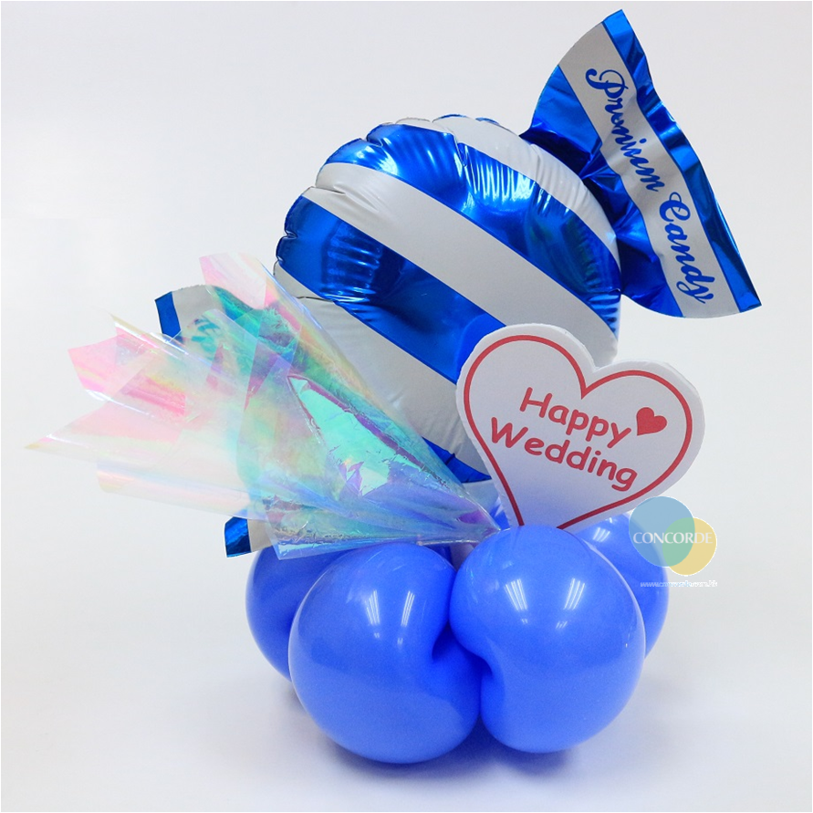 sag - premium candy mini 8" 拖肥糖 blue (with stick) , sag-c1494